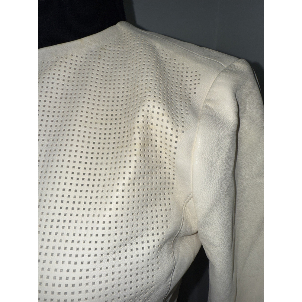 VINCE 100% Leather Zip Up Jacket Size XS - Picture 3 of 11